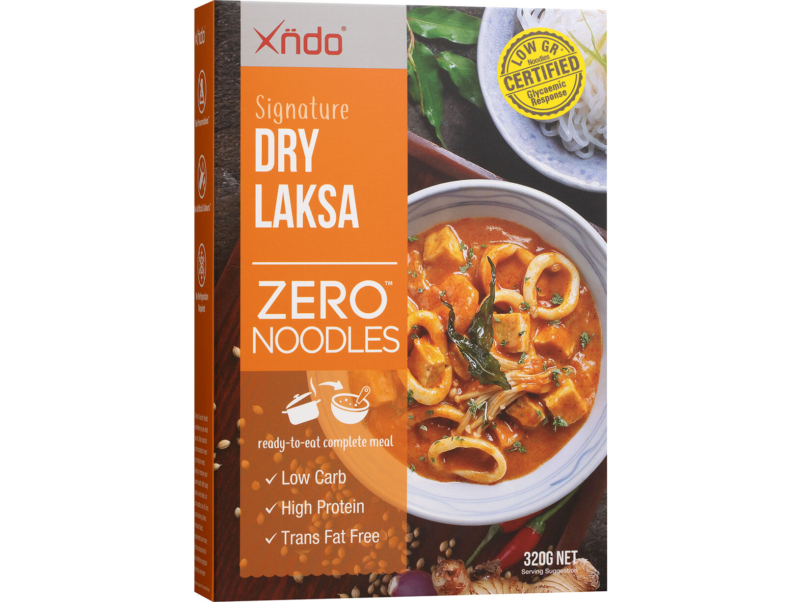 Signature Dry Laksa ZERO™ Noodles XNDO Food for Health